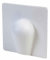 Exterior Cable Entry/Brick Blast Cover Plates White 10 Pack