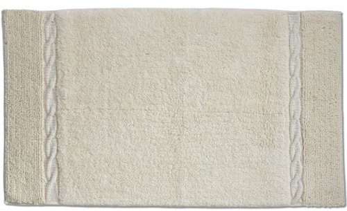 Kela Badematte Landora 65x55cm aus Baumwolle in beige, 65 x 1 x 55 cm