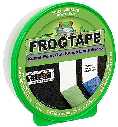 Frog Tape 82021 Pro Painter's Masking Tape, 1.5-Inch by 60-Yards, Green, Single Roll by FrogTape
