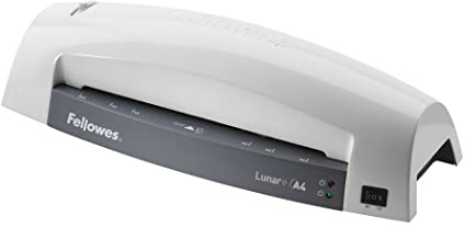 Fellowes Lunar Jam Free A4 Laminator Machine for Home Use - 4 Minute Warm Up Time – 80-125 Micron – White