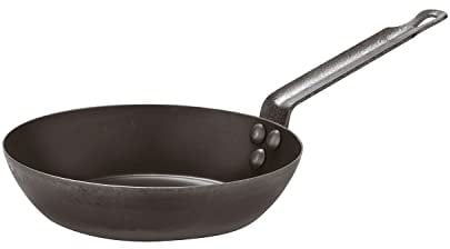 Paderno 11716-20 Padella Lionese con Manico, Padelle Ferro, Padella compatibile con Induzione, Antiaderente, Diametro 20 cm