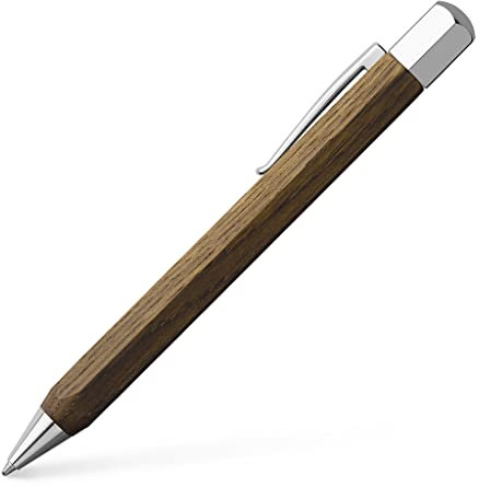 Faber-Castell 147508 - Drehkugelschreiber Ondoro Räuchereiche, Stärke: M, Schaftfarbe: braun