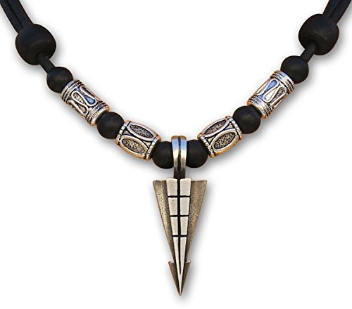 HANA LIMA Surferkette Lederkette Halskette Herren Damen Metallanhänger Herrenkette