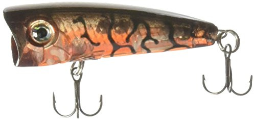Rapala - Ultra Light Pop Angelköder - Angelzubehör für Maximale Luftblasenentwicklung - Süßwasser Spinnköder - Lauftiefe Topwater - Fischköder 4cm, 3g - Hergestellt in Estland - Glass Lucent Tiger UV