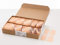 HERMA 6014 Anhängezettel klein, 1000 Stück, 45 x 90 mm, Geschenkanhänger zum Beschriften, Hängeetiketten aus Karton, blanko Papieranhänger Etiketten Anhänger mit Öse, braun