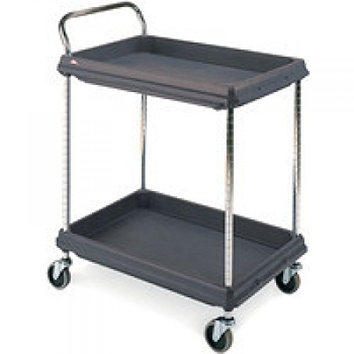 Deep Ledge Trolley 2 Tier Black H1041x W984 x D689MM 322447