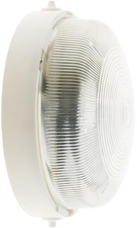 Zenitech Lebenoid - Hublot Rond 1/4 Tour Étanche IP44 E27 Classe II - Idéal pour Éclairage Extérieur, Local Technique ou Garage - Supporte Ampoule 100W Max Non Fournie - Blanc