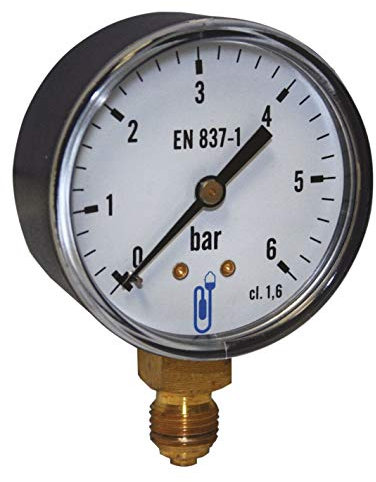 Manomètre standard raccord vertical dia.63 16bars 8x13