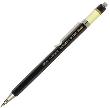 Koh-i-noor Toison D'or 5900CL ALL Metal Lead Holders with Sharpener, with Clip. by Koh-I-Noor