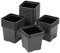 Soparco Godet 7x7x6.4 thermoformé Noir (x 100)