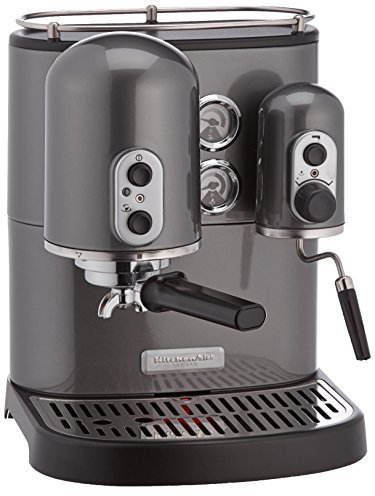 Kitchenaid 5KES100EPM Artisan Cafetière Espresso Gris Métal