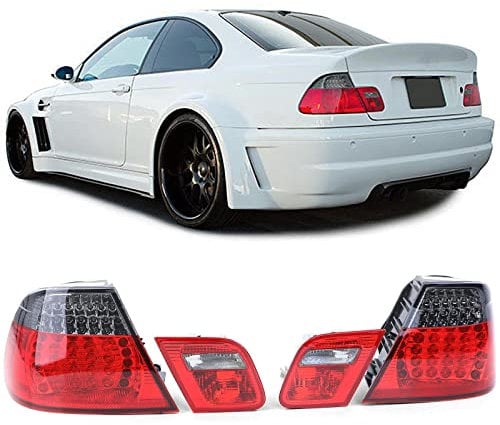 LED Rückleuchten Rot Schwarz Facelift Optik passend für BMW 3er E46 Coupe 99-03