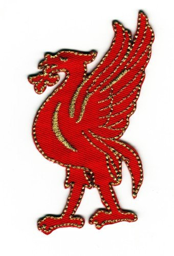 Sew-on Iron-on Embroidered Patch Liverpool Red Liverbird (Liver Bird) Badge