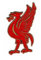 Sew-on Iron-on Embroidered Patch Liverpool Red Liverbird (Liver Bird) Badge