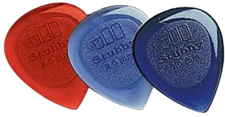 Dunlop Stubby Jazz 2 Plectrums, Pack of 24