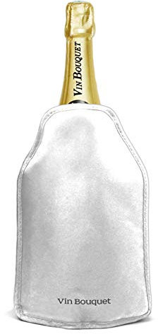 VB VIN BOUQUET Funda enfriadora, Nailon, Plata, 23.5 x 16 x 2 cm