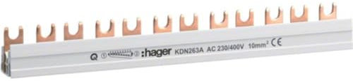 Hager KDN263A Phasenschiene Grau 63 A 1 St.