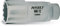 Hazet 880TZ-14 Douille carré creux 10 mm/profil traction à 12 pans extérieurs Taille 14 longueur 54 mm