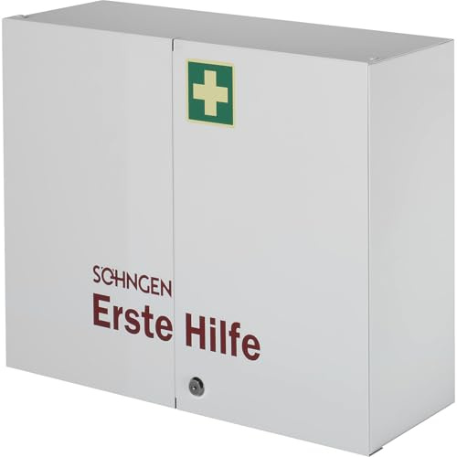 Söhngen London Verbandschrank (ohne Inhalt, Schrank mit Sicherheitsschloss, zweitürig, aus Stahlblech) 0502005