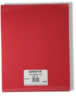 Grafix Schrumpffolie, Blickdicht, 21,6 x 27,9 cm, entwerfen Sie Ihre Kunst und schrumpfen Sie sie, um Schmuck, Verzierungen, Papierbastelarbeiten, Geschenkanhänger, Ornamente und mehr zu kreieren, 50
