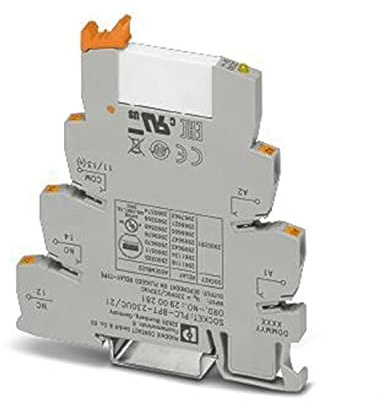 PHOENIX CONTACT PLC-RPT-230UC/21 PLC-Schnittstelle, Bestehend aus Grundklemme PLC-BPT./21 mit Push-in-Anschluss, 230 AC/DC Eingangsnennspannung, 10 Stück