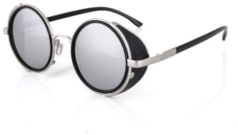 WELDING CYBER GOGGLES Schutzbrille Schweißen Goth cosplay STEAMPUNK COSPLAY GOTH ANTIQUE VICTORIAN WITH SPIKES Includes FREE set Lense Shades UV400 Protection Morefaz(TM) (Schwarz Spikes) (Brille nr2)