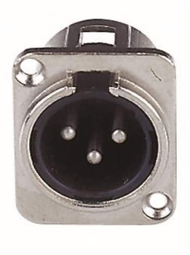 DAP Audio XLR 3-Pol Einbaugehäuse, Male, silber