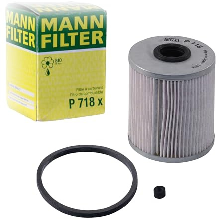 MANN-FILTER, P 718 x Kraftstofffilter | Für PKW, Schutz des Kraftstoffsystems, Injektorschutz, Zuverlässige Kraftstoffversorgung, Echte OE-Technologie