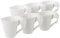 Villeroy & Boch 10-2525-1300 Tasse de café, Porcelaine, Blanc, 32 x 21,5 x 9,5 cm, 6 unités