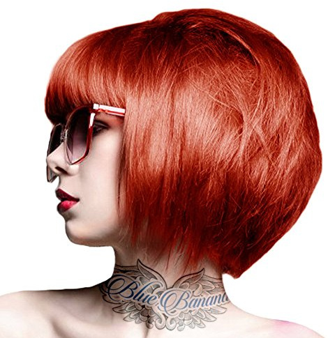 Crazy Colour Vermillion Red Number 40 Semi-Permanent Cream Liquid Hair Colour Dye 100 ml Packed by Crazy Color