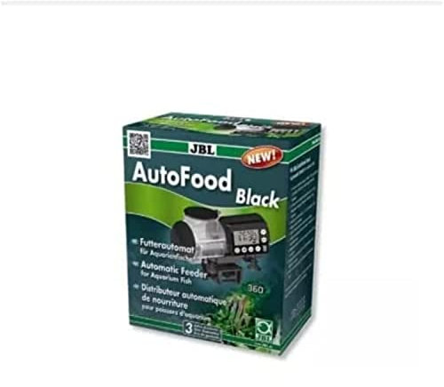JBL AutoFood 60615, Futterautomat für Aquarienfische, Schwarz