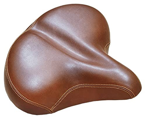 Velo Oversized 11 Synthetic Leather Retro Beach Cruiser Bicycle Comfort Bike Seat - Black by VELO