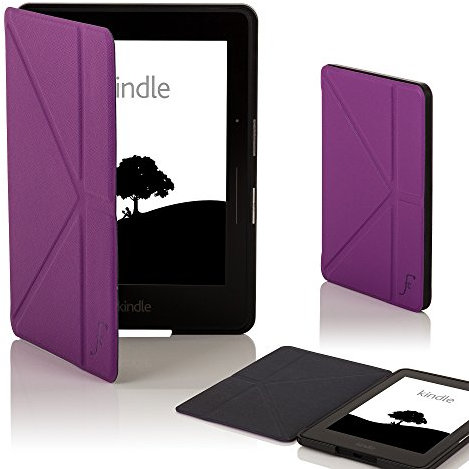 Forefront Cases Étui pour Amazon Kindle Voyage (2014 Modèle) - Violet - Mince, Léger et Protection Étui, Automatique Veille/Réveil Coque pour Kindle Voyage (Origami Stand Design)