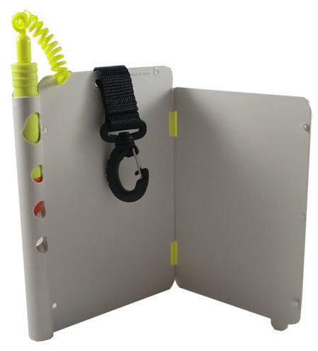 Scuba Choice Ardoise de plongée Pliable avec Crayon Graphite