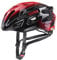 uvex race 7 - sicherer Performance-Helm für Damen und Herren - individuelle Größenanpassung - extra Aufprall-Schutz - black red - 51-55 cm