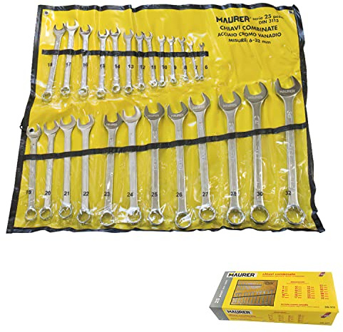 Juego Llaves Combinadas Maurer 25 Piezas