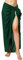 Ciffre Pareo Sarong Tuch Damen Herren - Wickelrock Strand - Strandtuch Blickdicht als Wickeltuch oder Handtuchkleid und Wickelkleid Unisex Frauen und Männer - mit Schnalle einfarbig Dunkel Grün