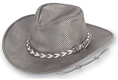 Minnetonka Fold-Up Outback Hat with Adjustable Chin Strap, Smokey Tan, M
