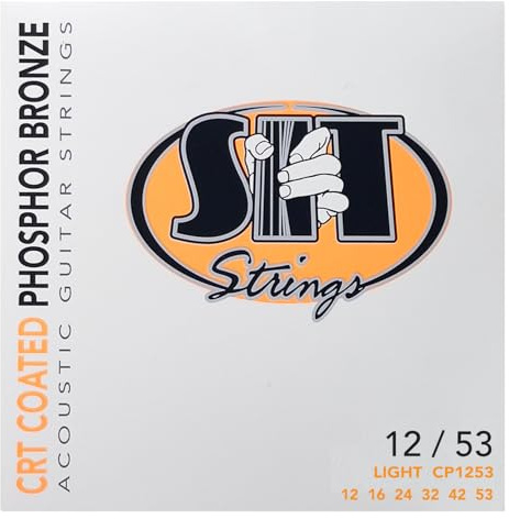 SIT Strings CRT Coated Phosphor Bronze Acoustic Guitar Strings (S.I.T.), Light 12-53, CP1253