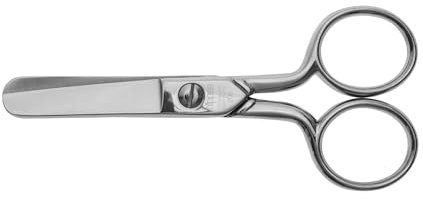 nippes Solingen Taschenschere mit abgerundeter Spitze | 10 cm | Mehrzweck-Schere zum Schneiden von Etiketten und Fäden | Unterwegs immer einsetzbar | Qualität aus Solingen