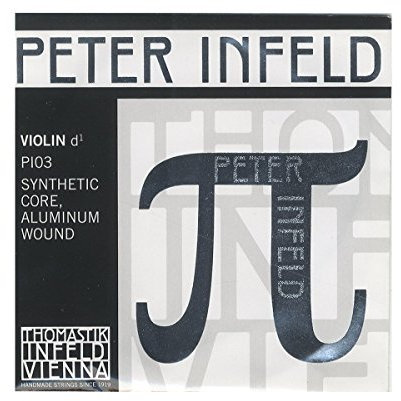 Thomastik Corde per violino 4/4 Peter Infeld Synthetic Core - corde Re nucleo sintetico, rivest. alluminio, media