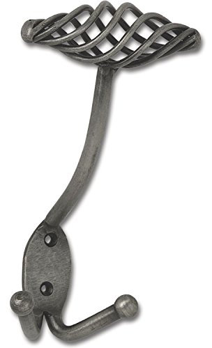 SIRO 1420/ZN9 Huthaken Cage Breite 90 mm, Höhe 160 mm, Stahl altzinn antik