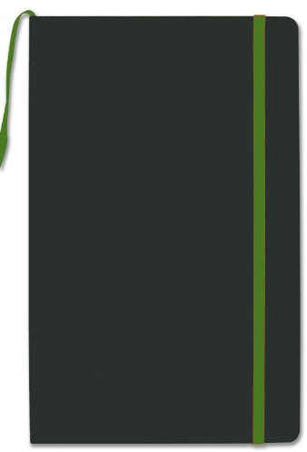 BookFactory Green Banded Journal / Banded Diary - 192 Pages, Green Cover, 5.25 x 8.27 (JOU-192-CCS-G)