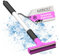 AUPROTEC Eiskratzer Messingklinge mit Alu Teleskopstange/Langer Eiskratzer mit Gummilippe/Eiskratzer Langer Stiel/Scheibenkratzer Auto/Schneekratzer Auto/Eisschaber Auto – Pink