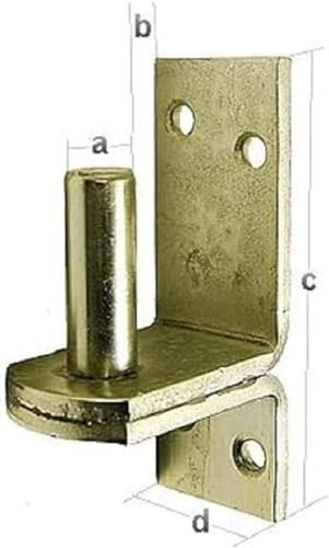 Alberts 311469 Kloben auf Platte | in den Ausführungen mit DI oder DII-Haken | galvanisch verzinkt, dickschichtpassiviert | Dornmaß Ø16 mm | Platte 113 x 40 mm