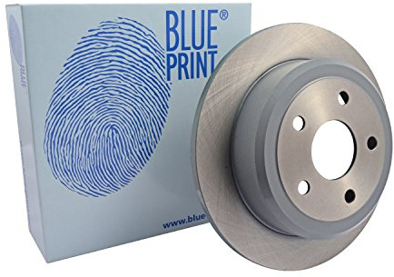 Blue Print ADA104337 Brake Disc Set (2 Brake Disc) rear, full, No. of Holes 5