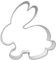 Ausstechform Hase, klein, 5,5cm