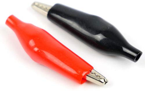 Gaugemaster GM28 Crocodile Clips Red/Black (Pair)