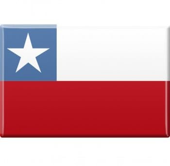 MAGNETBUTTON Ländermagnet - Chile - Gr. ca. 8cm x 5,5cm (38936) Magnet
