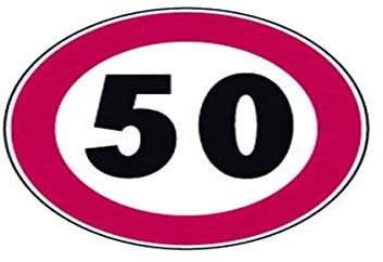 Signaux Routiers interdiction limite vel 50 km/h